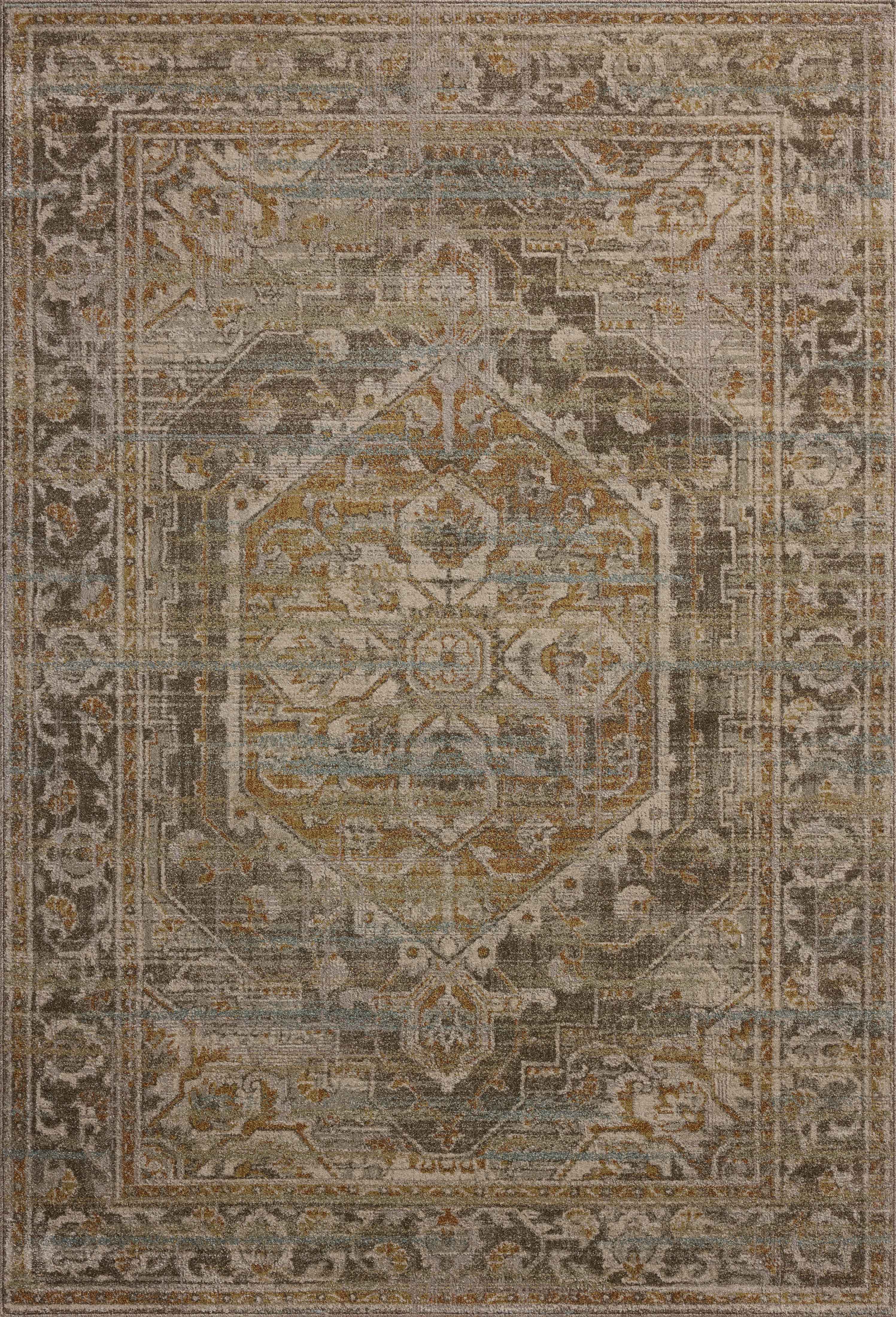 Magnolia Home by Joanna Gaines x Loloi | Mona Collection | Bark / Sunrise | MOA-01