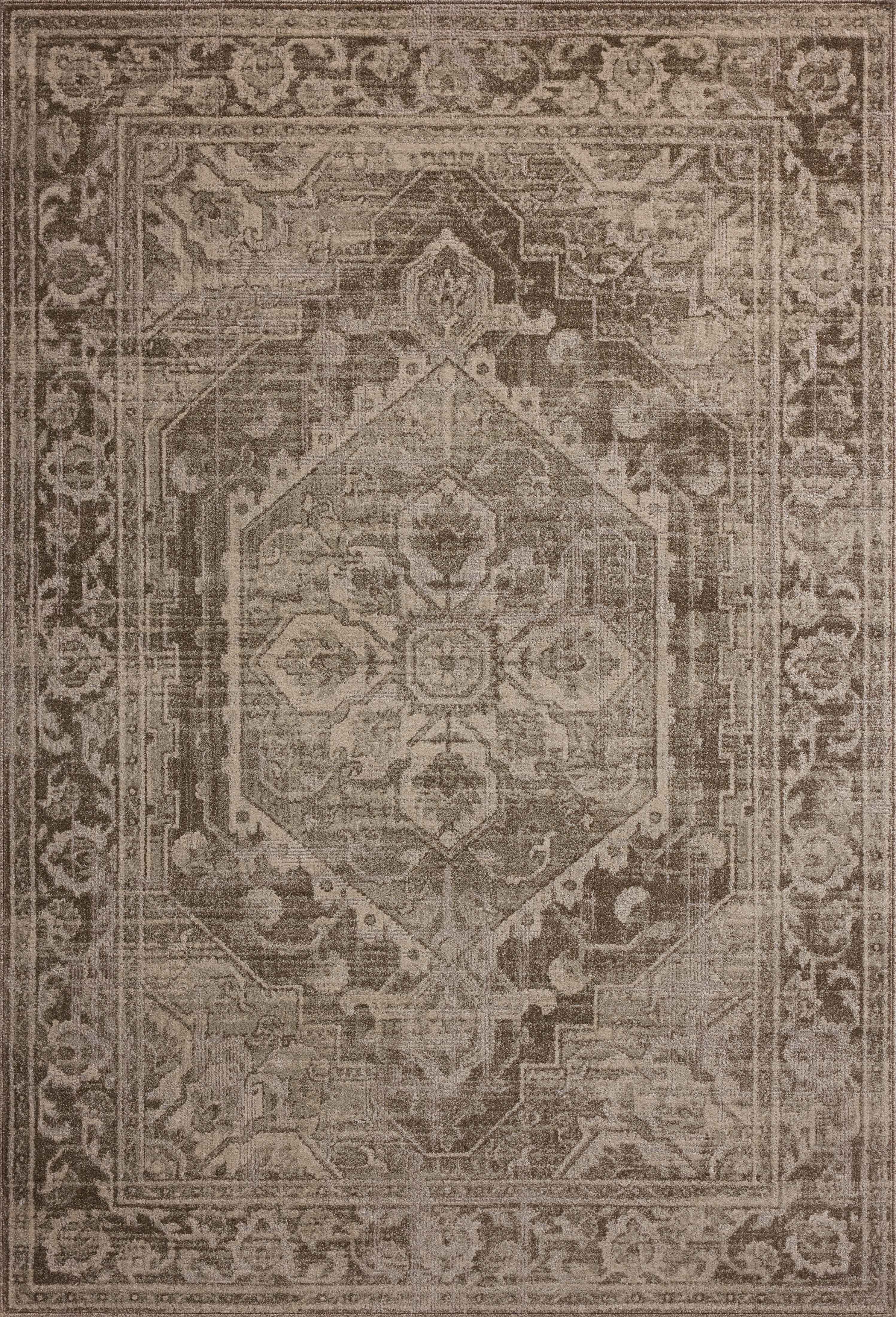 Magnolia Home by Joanna Gaines x Loloi | Mona Collection | Cocoa / Stone | MOA-01