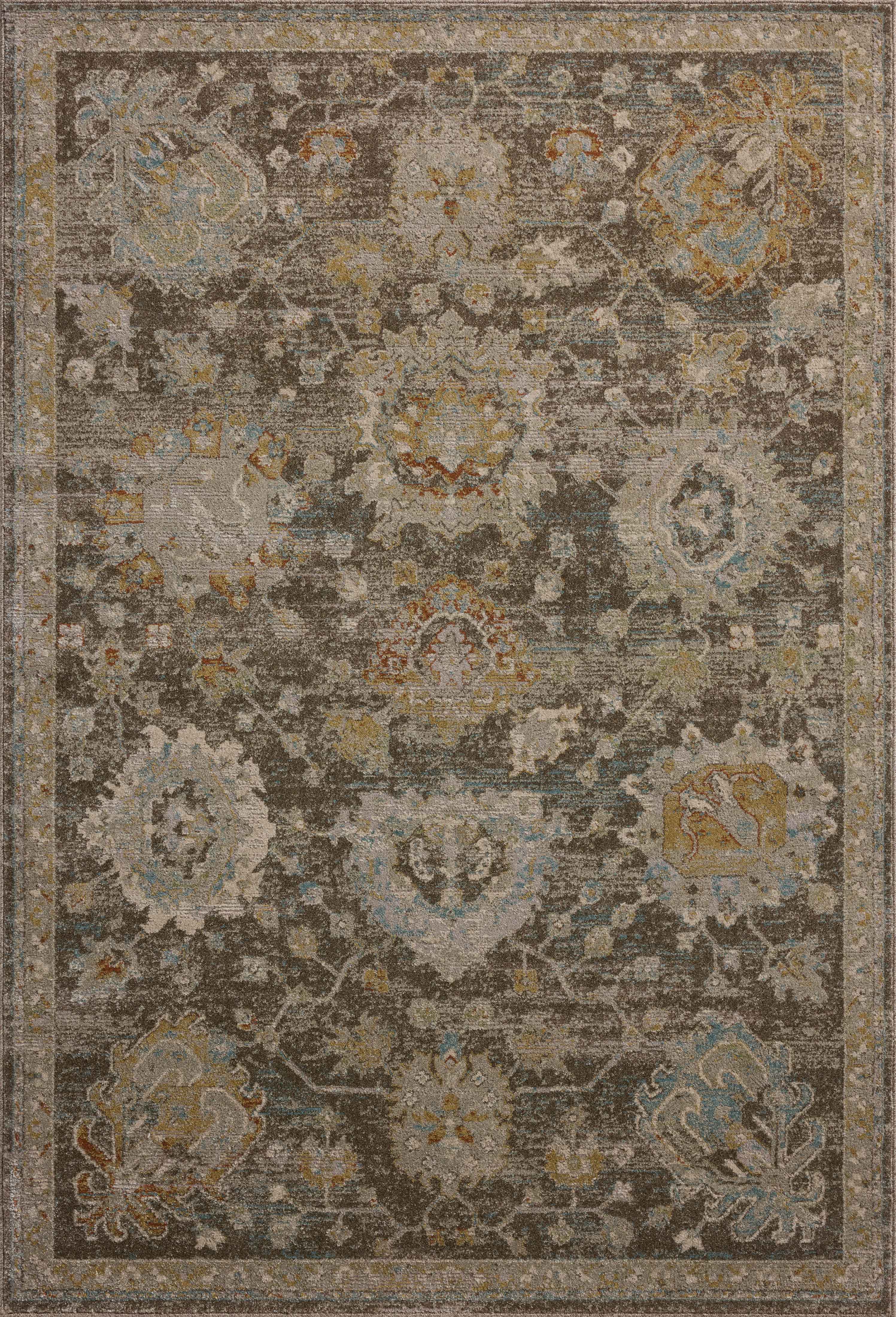 Magnolia Home by Joanna Gaines x Loloi | Mona Collection | Bark / Multi | MOA-02