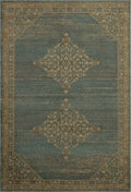 Magnolia Home by Joanna Gaines x Loloi | Mona Collection | Aqua / Wheat | MOA-04