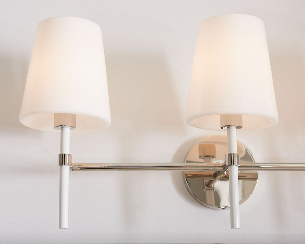 Monroe 3-Light Bath Sconce | Polished Nickel