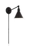 Morgan 7'' Matte Black Task Sconce