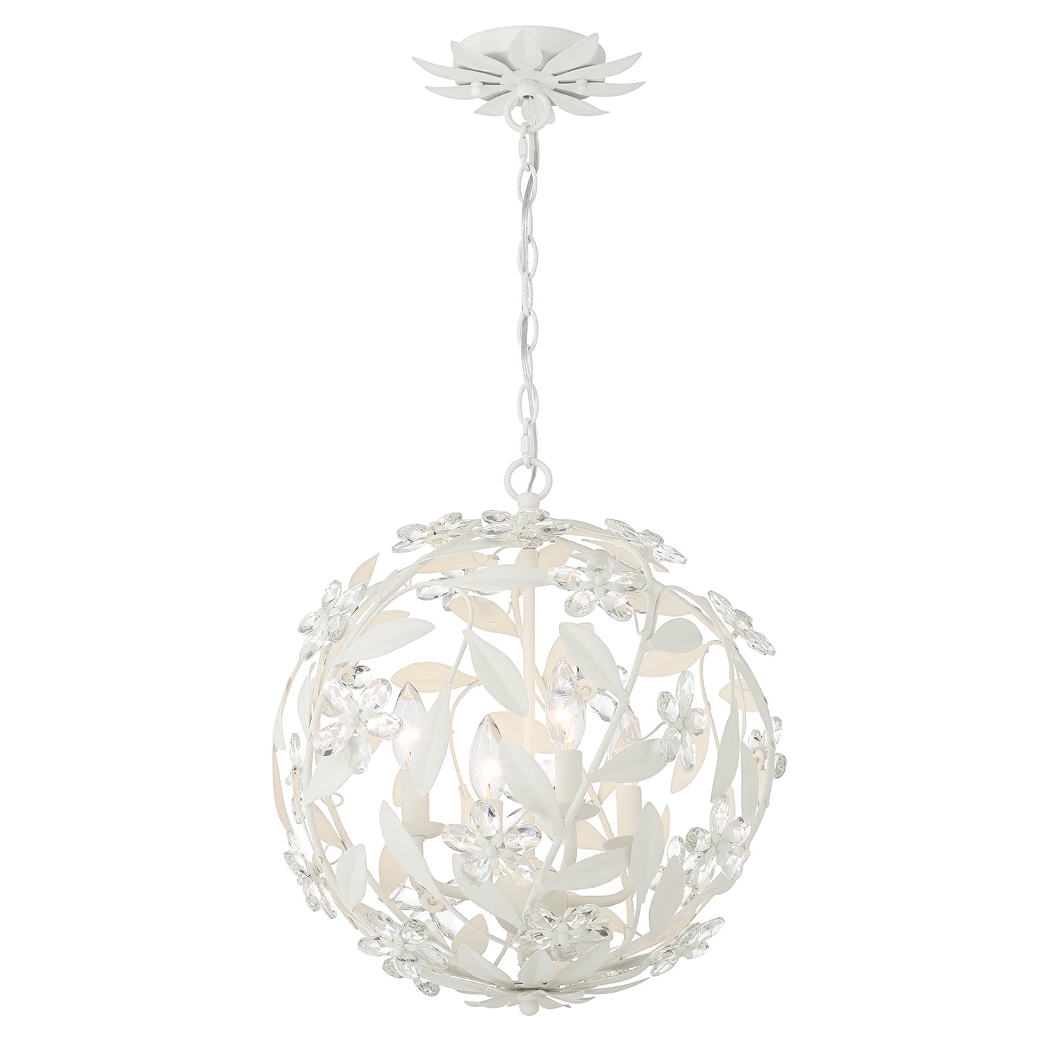 Marselle 16.5'' Matte White Chandelier