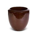 Glazed Terracotta Round Planter - 11"D