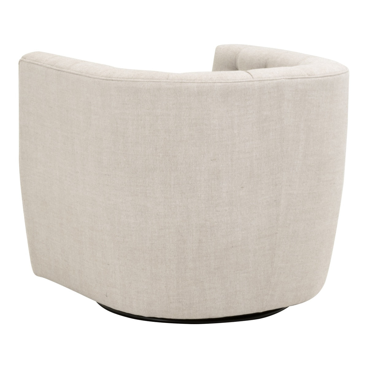 Marcel Swivel Club Chair | Performance Bisque French Linen