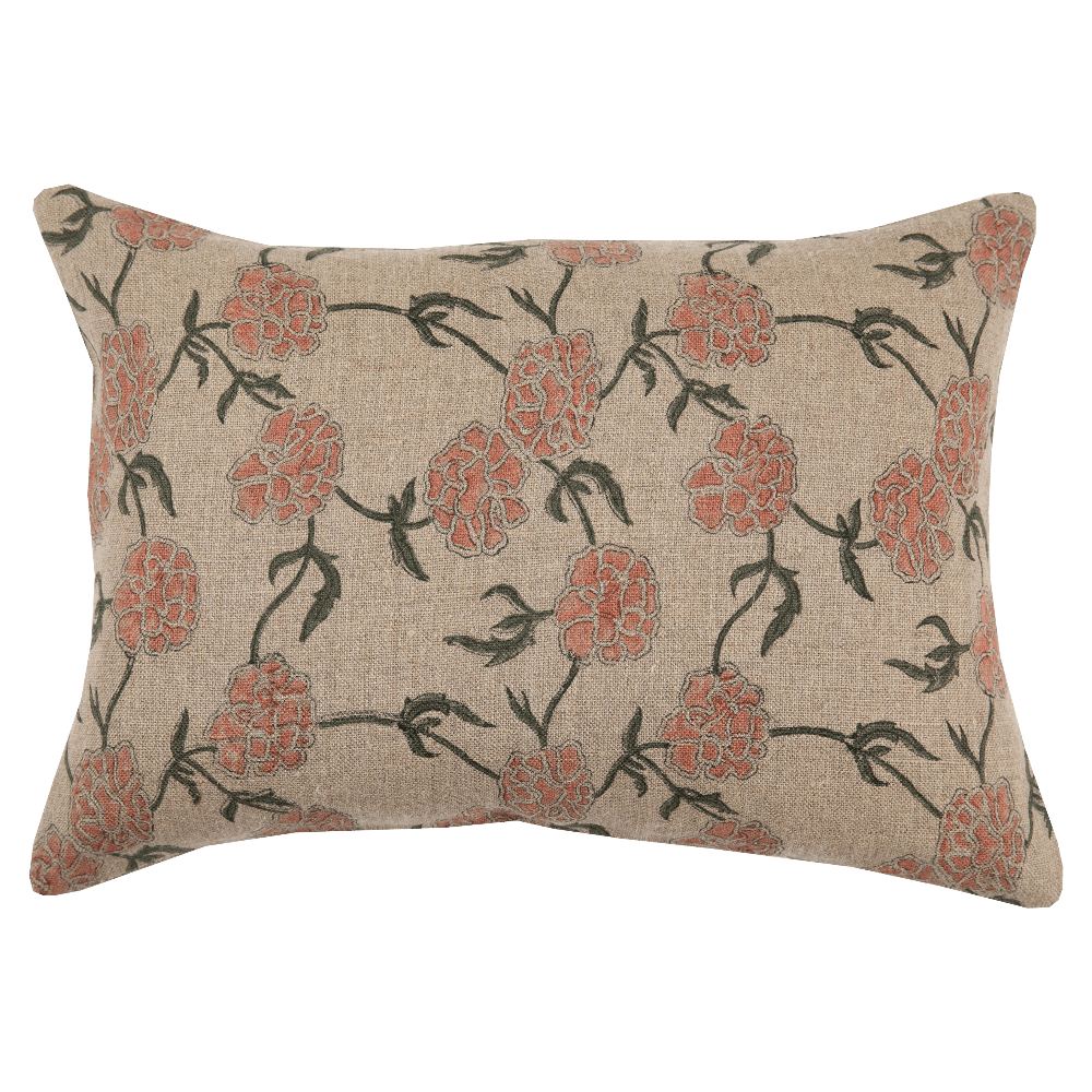 Modern Marigold Coral Pillow