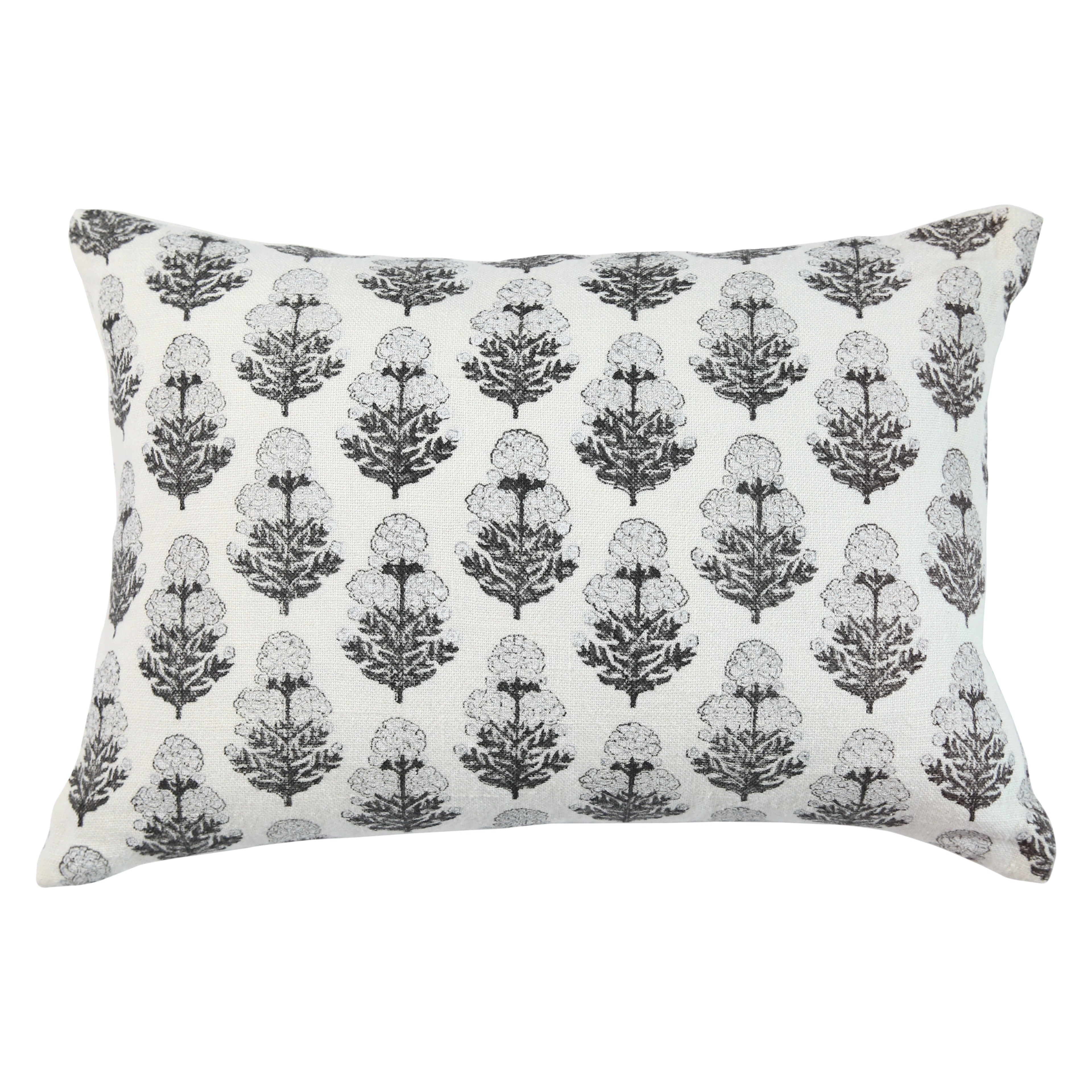 Marigold Graphite on White Pillow