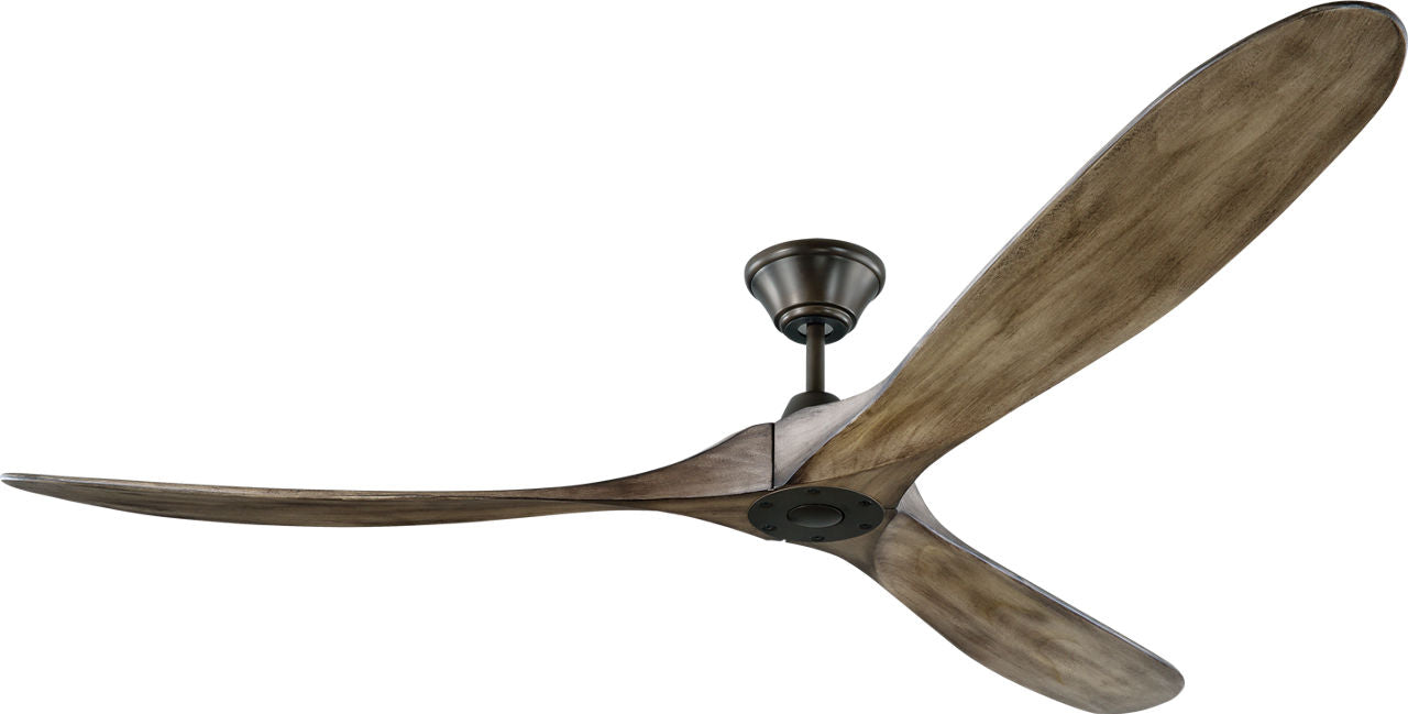 Maverick 70 Ceiling Fan | Light Grey Weathered Oak Blades Aged Pewter