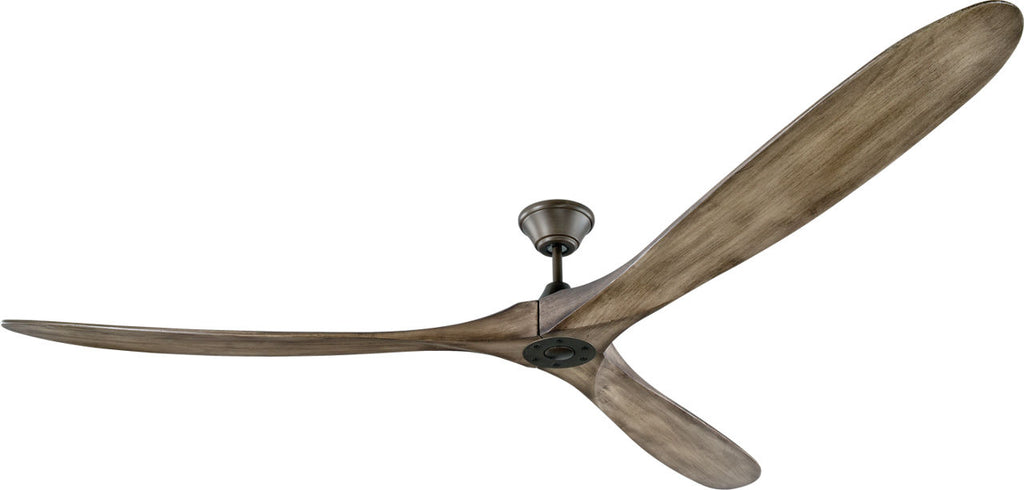 Maverick 88 Ceiling Fan | Light Grey Weathered Oak Blades Aged Pewter