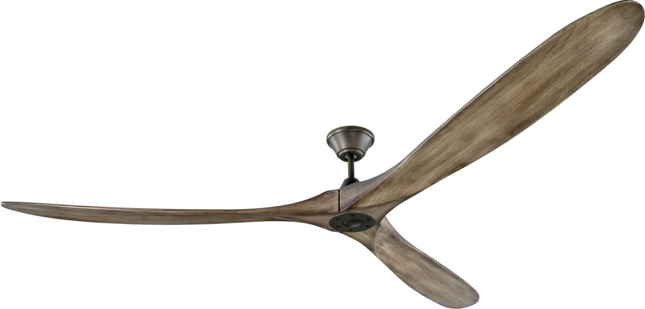 Maverick 88 Ceiling Fan | Light Grey Weathered Oak Blades Aged Pewter