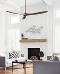 Maverick 88 Ceiling Fan | Dark Walnut Blades Matte Black