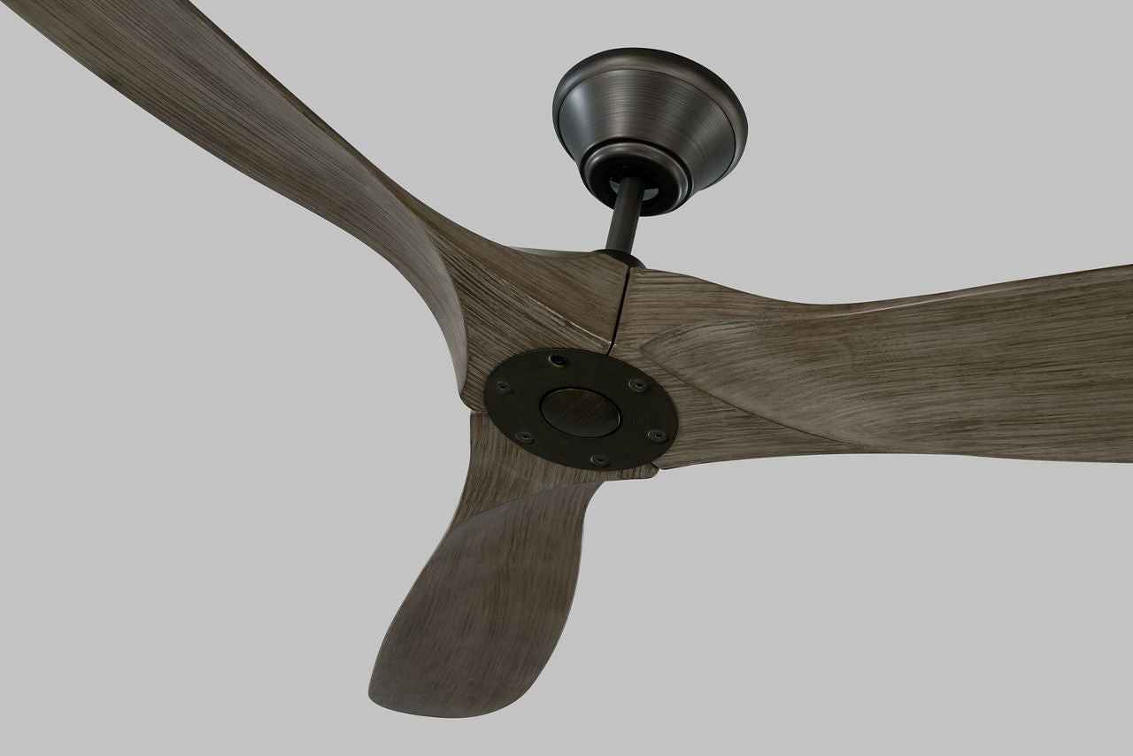 Maverick 52 Ceiling Fan | Aged Pewter | Light Grey Weathered Oak Blades