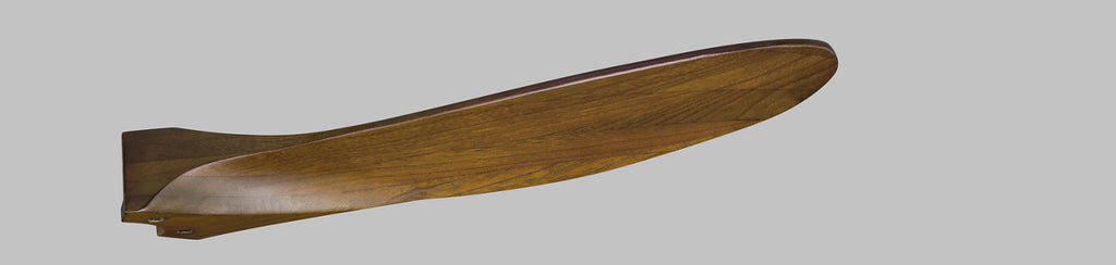 Maverick 52 Ceiling Fan | Dark Walnut Blades Brushed Steel