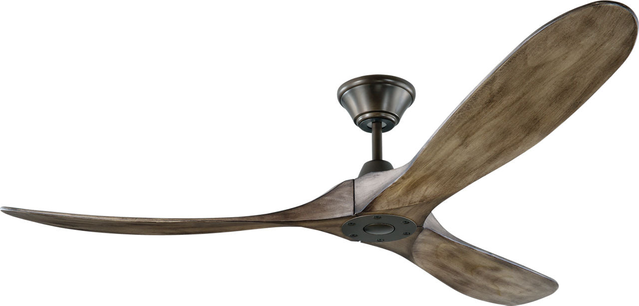 Maverick 60 Ceiling Fan | Aged Pewter | Light Grey Weathered Oak Blades