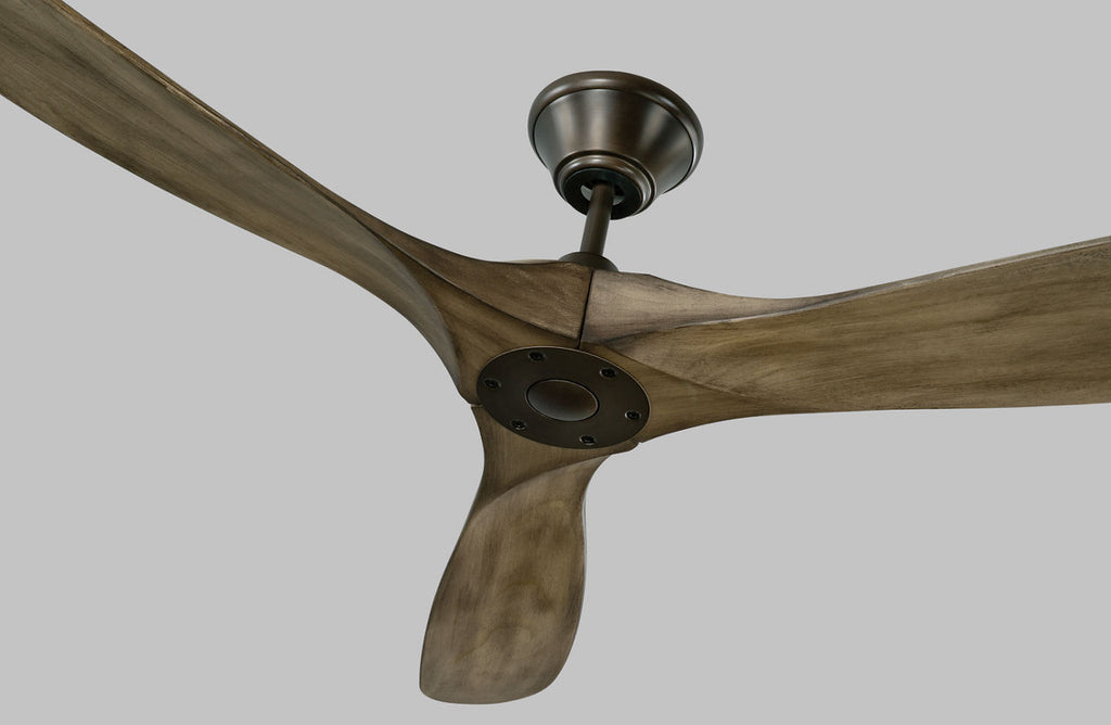 Maverick 60 Ceiling Fan | Aged Pewter | Light Grey Weathered Oak Blades
