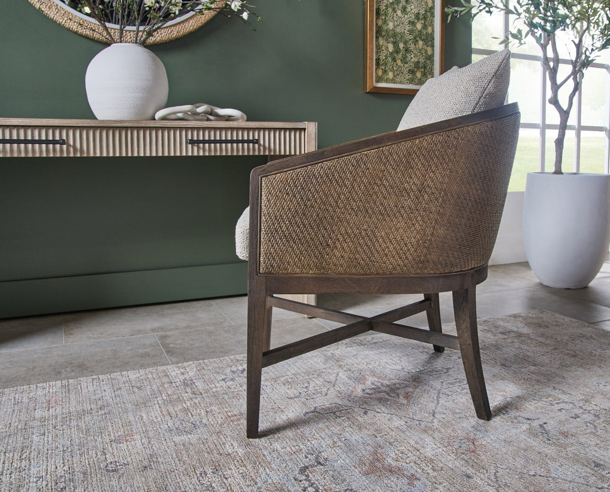 McGuire Arm Chair | Matte Brown Oak