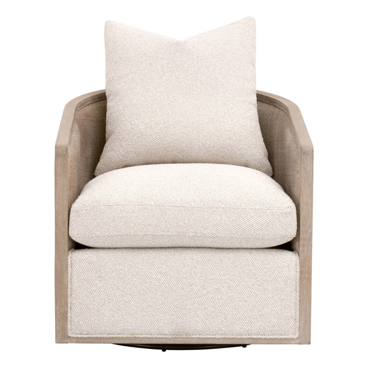 McGuire Swivel Club Chair | Natural Gray Oak