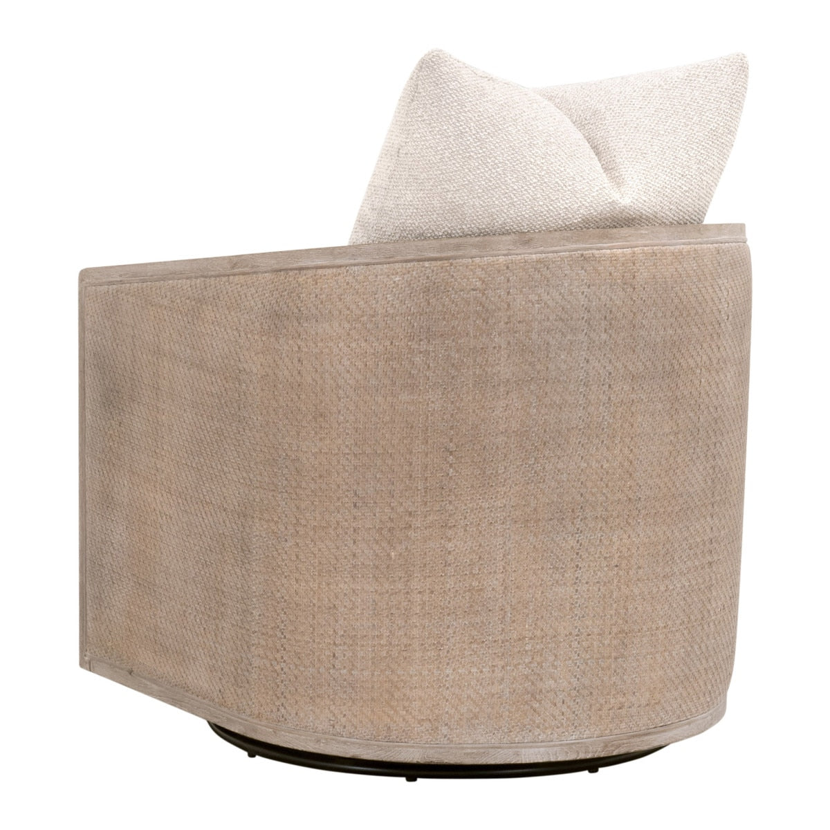 McGuire Swivel Club Chair | Natural Gray Oak