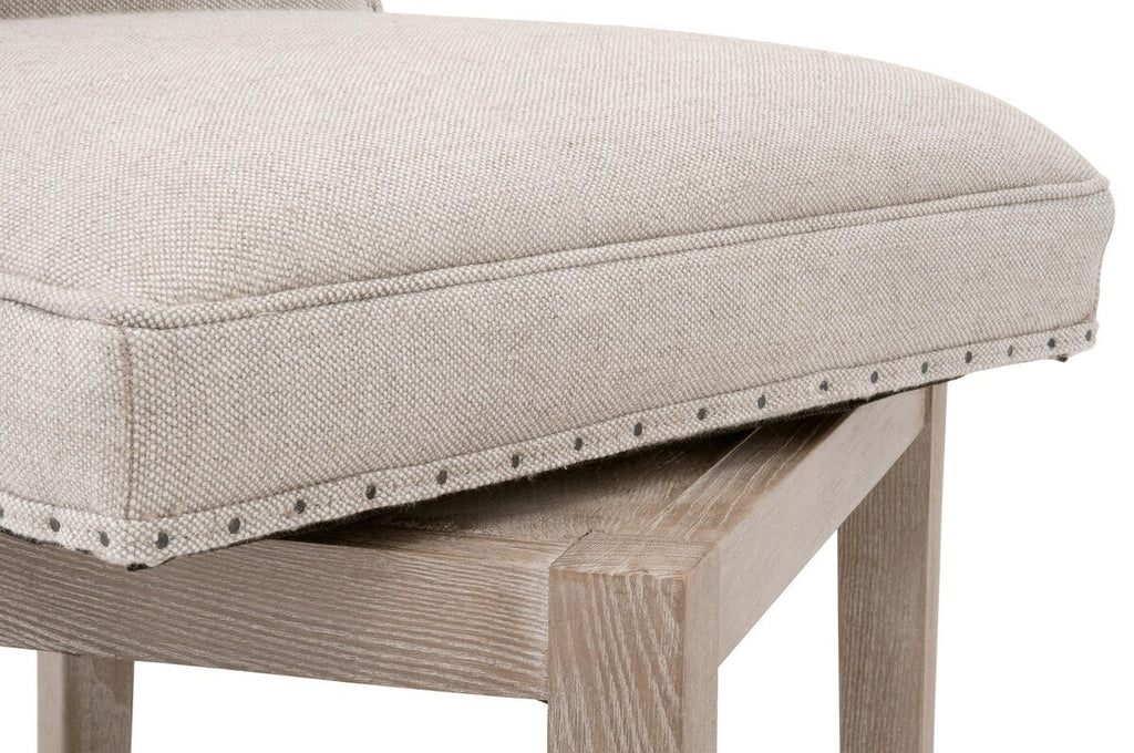 Milton Swivel Counter Stool | Performance Bisque French Linen