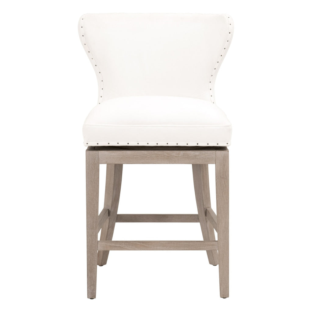 Milton Swivel Counter Stool | LiveSmart Peyton Pearl