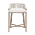 Montecito Outdoor Counter Stool | White Speckle Round Rope