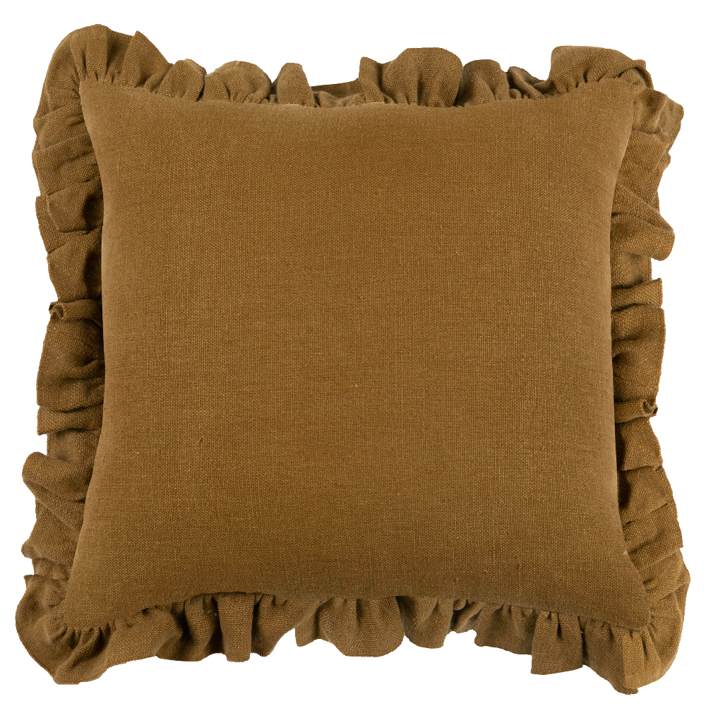 Anika Solid Mustard Pillow