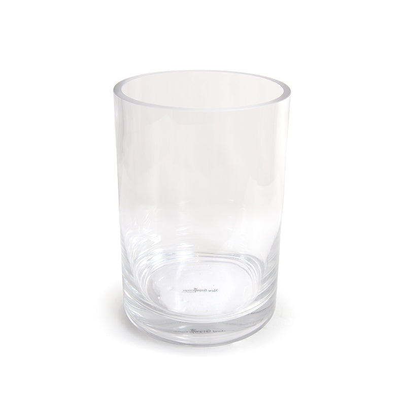 Glass Cylinder Vase, 10" H x 7" Dia