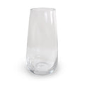 Glass Tapered Cylinder Vase, 12" H x 6.3" Dia