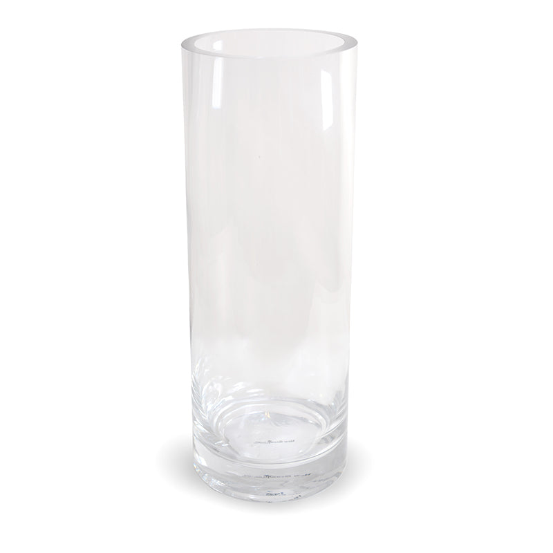 Glass Cylinder Vase, 16" H x 6" Dia