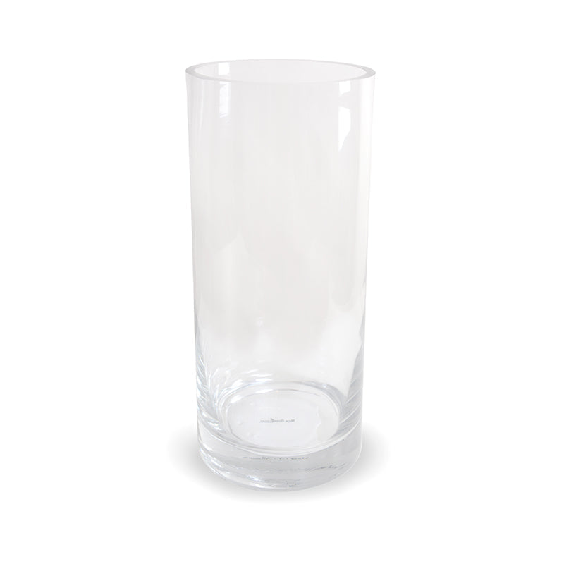 Glass Cylinder Vase, 16" H x 7" Dia