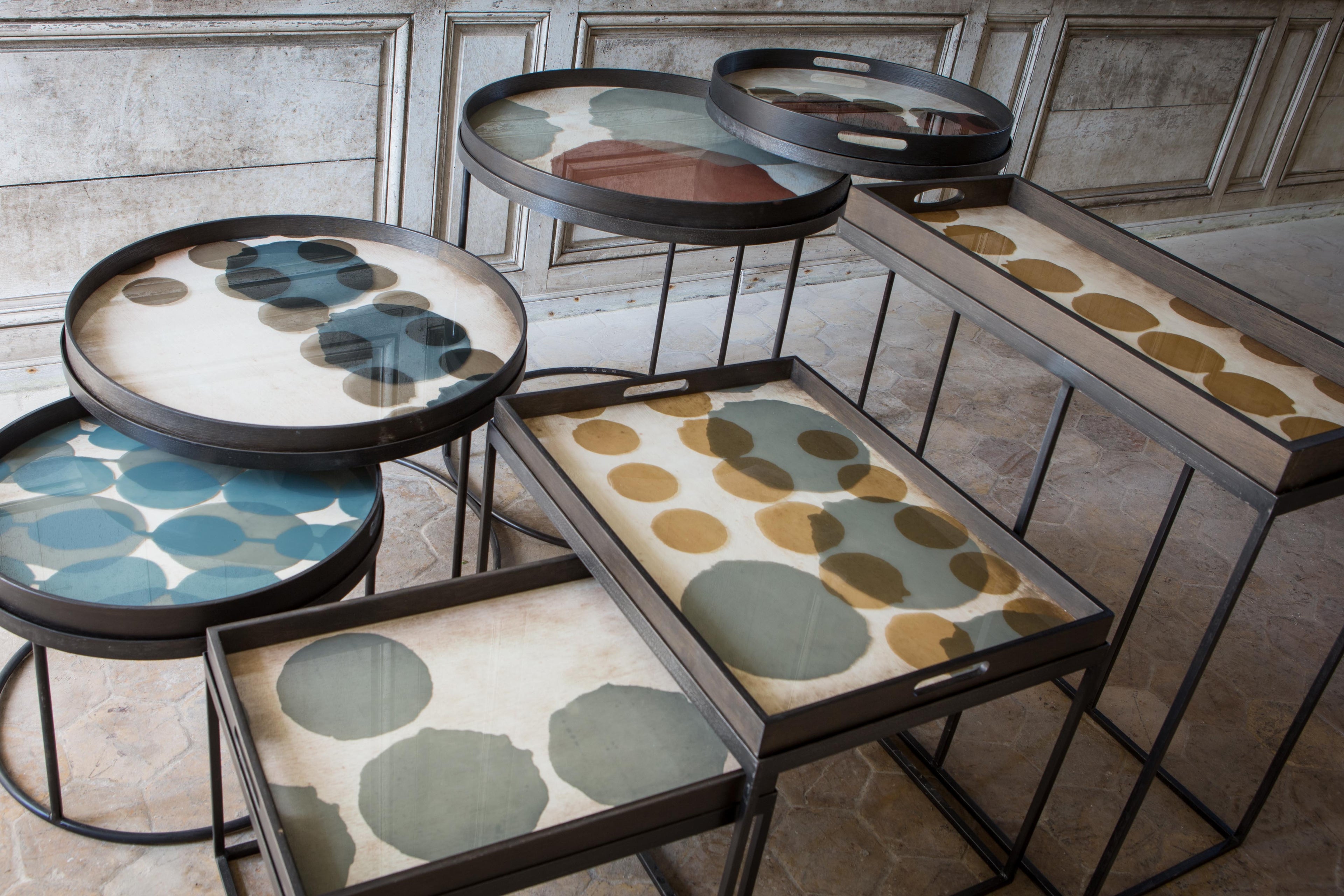 Connected Dots Tray | Glass | Round | S