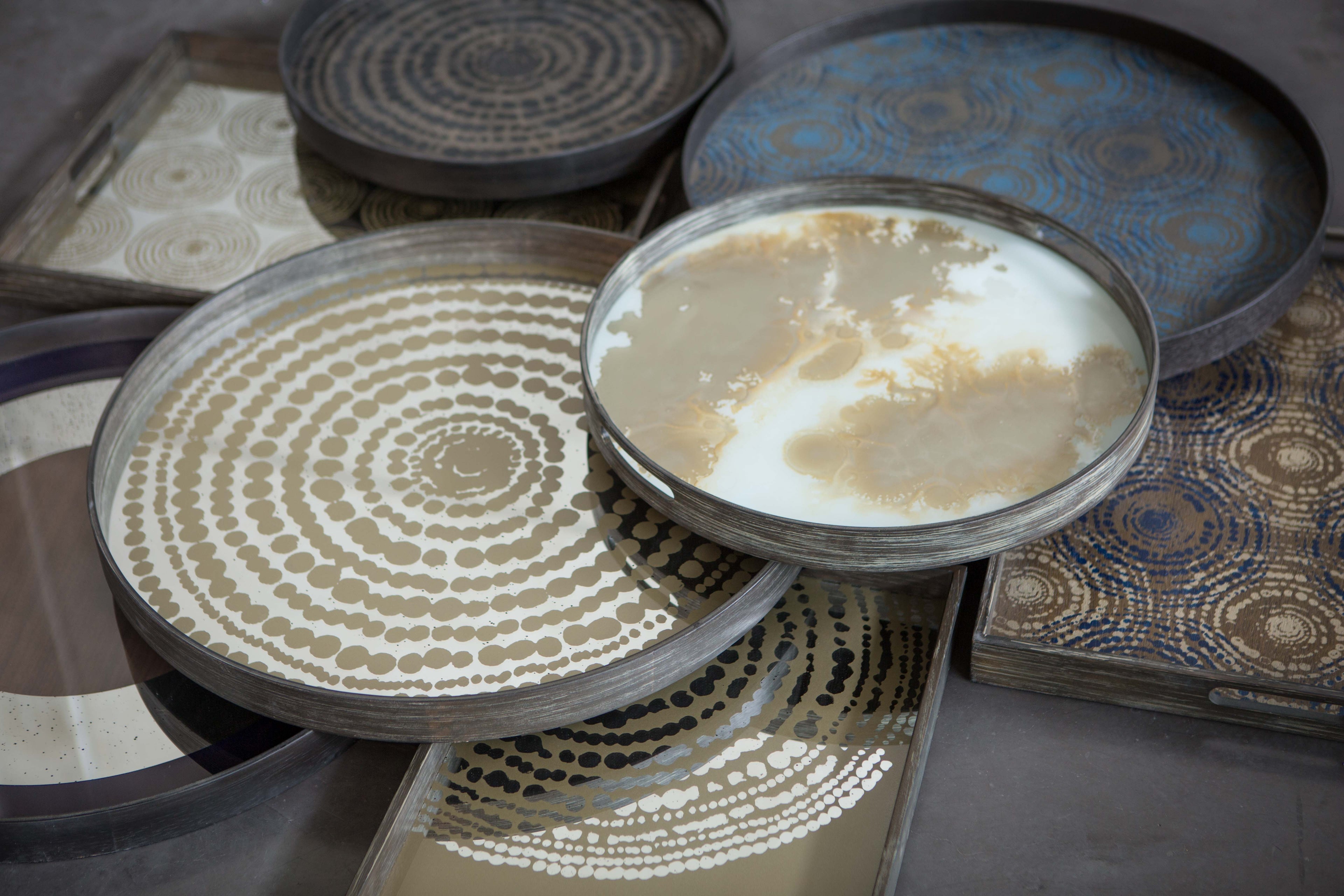 Beads Tray | Mirror | Gold | Round | L