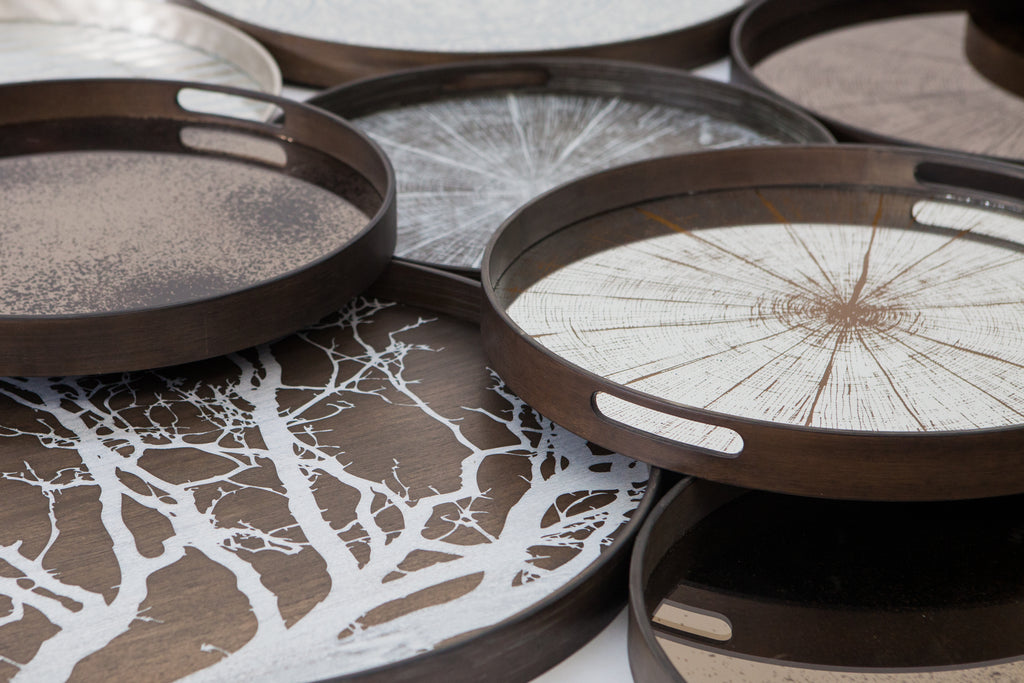 Slice Tray | Mirror | Light Aged | Round | S