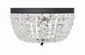 Nola 14.25'' Black Forged Flush Mount