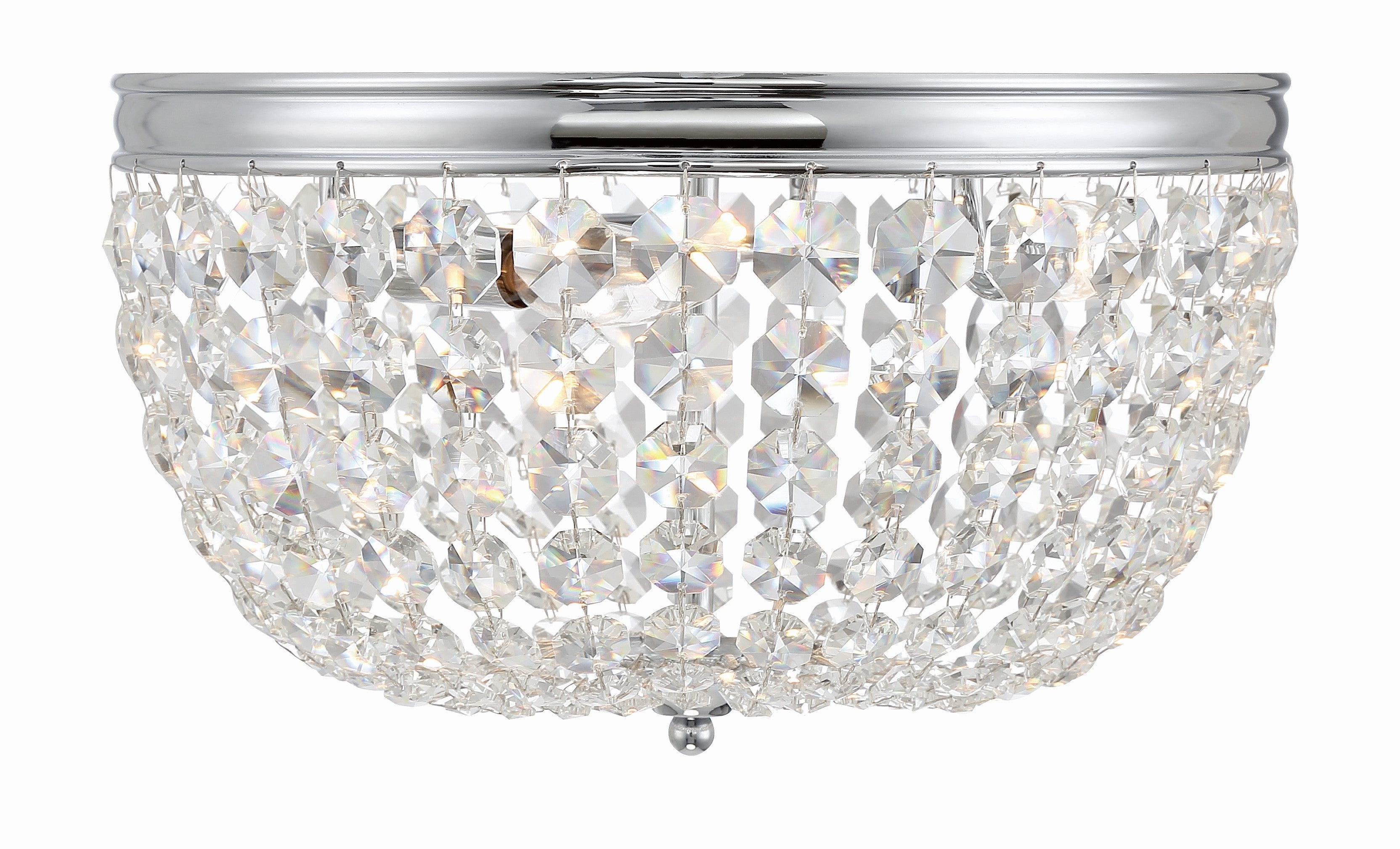 Nola 14.25'' Polished Chrome Flush Mount