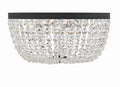 Nola 20'' Black Forged Flush Mount