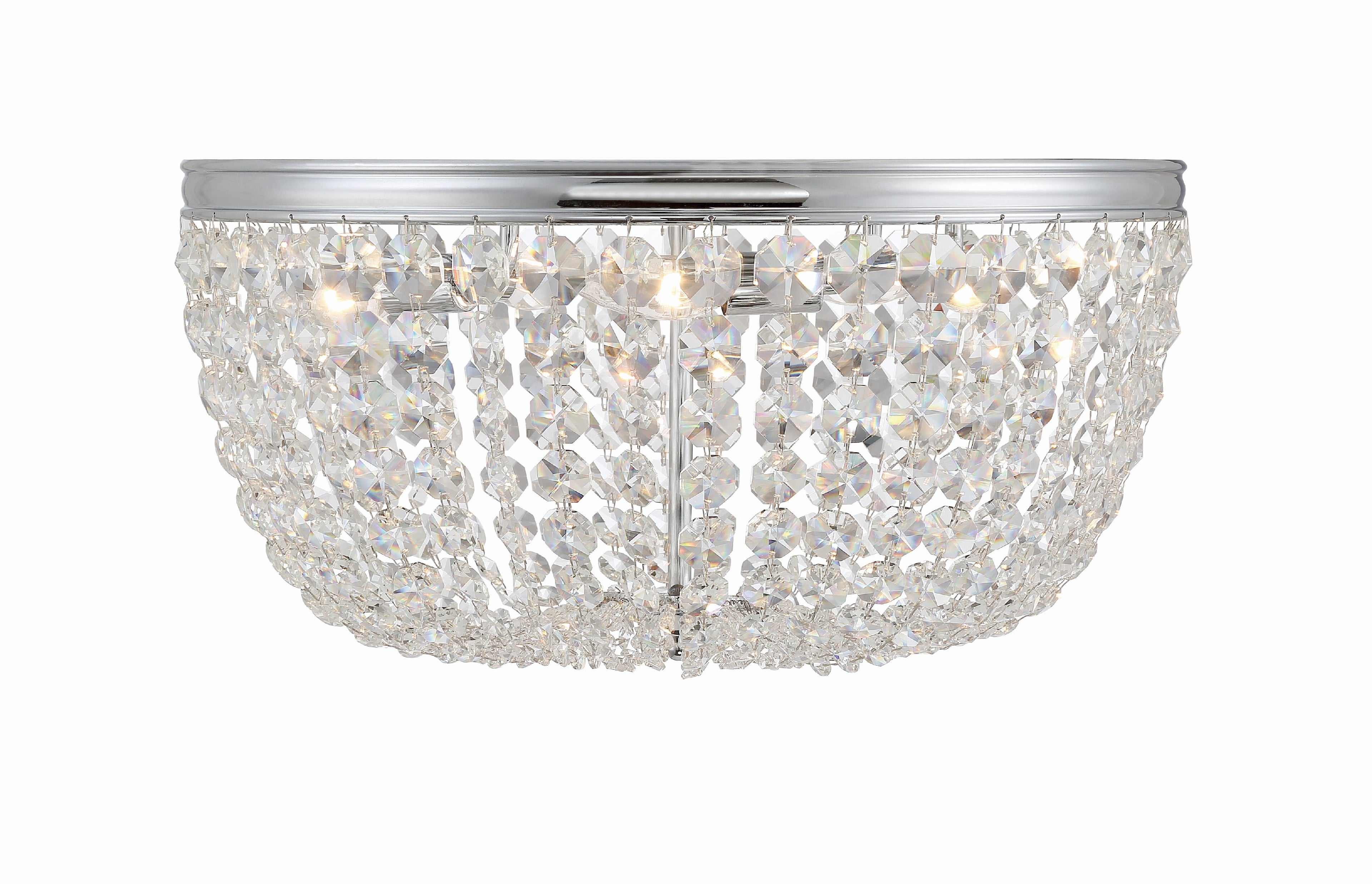 Nola 20'' Polished Chrome Flush Mount