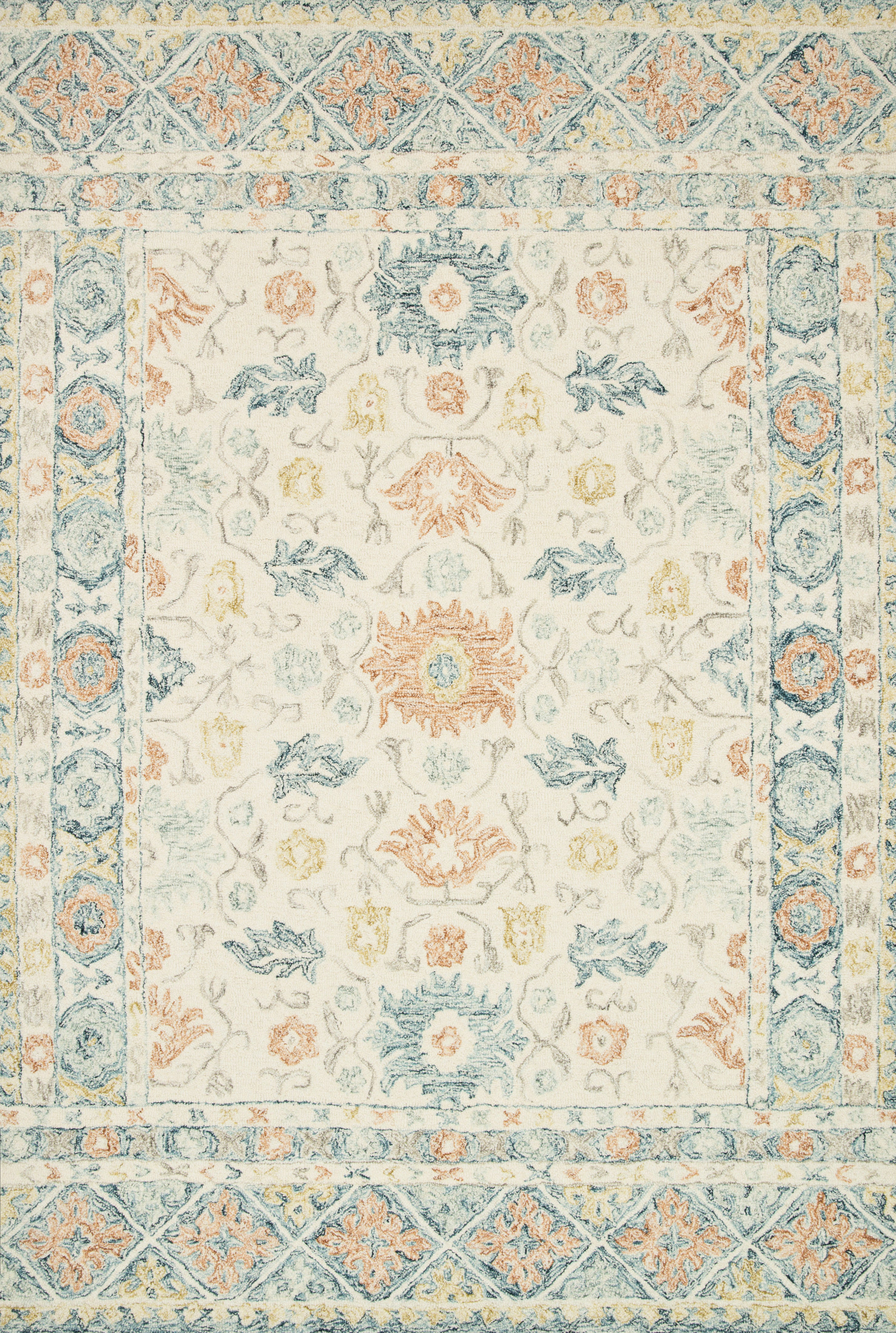 Loloi | Norabel Collection | Ivory / Multi | NOR-01