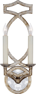 Brittany Double Sconce | Venetian Silver