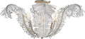 Calais Large Semi-Flush | Burnished Silver Leaf