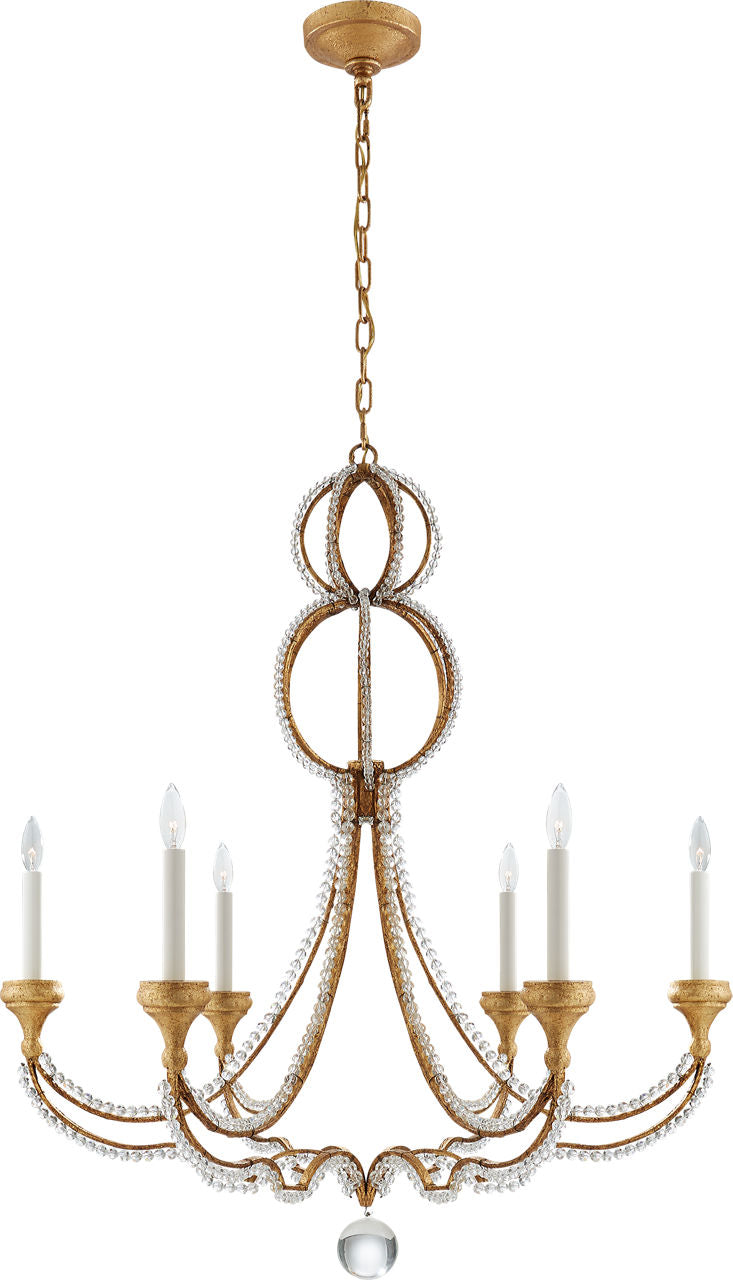Milan Large Chandelier | Venetian Gold | Crystal