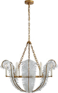 Calais 34" Chandelier | Gilded Iron