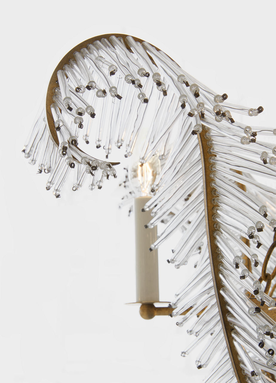 Calais 34" Chandelier | Gilded Iron