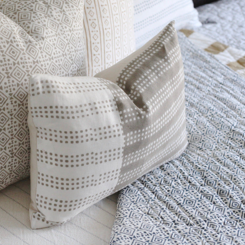 Nepsa Gray Band Pillow