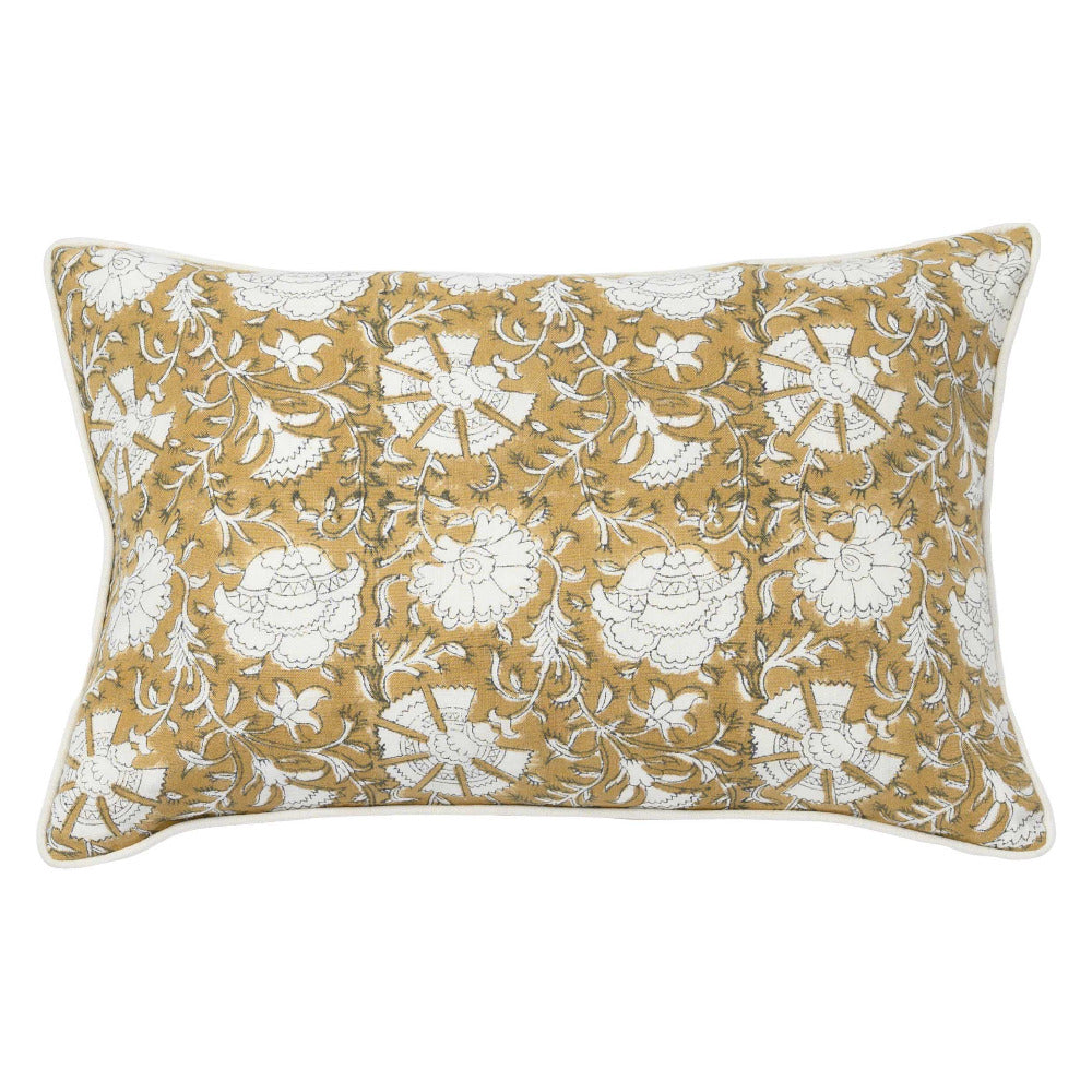 Nisa Mustard on White Pillow
