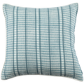 Noto Teal on White Pillow