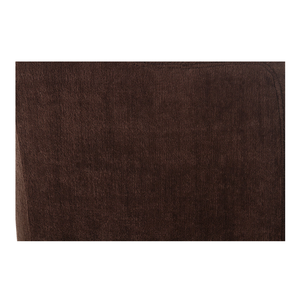 Drava Rolling Dining Chair Dark Brown