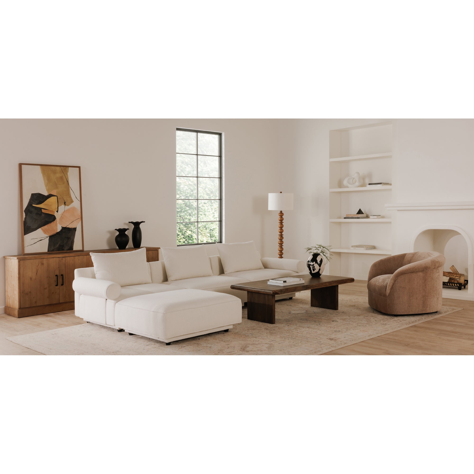 Thora Lounge Chair Blush