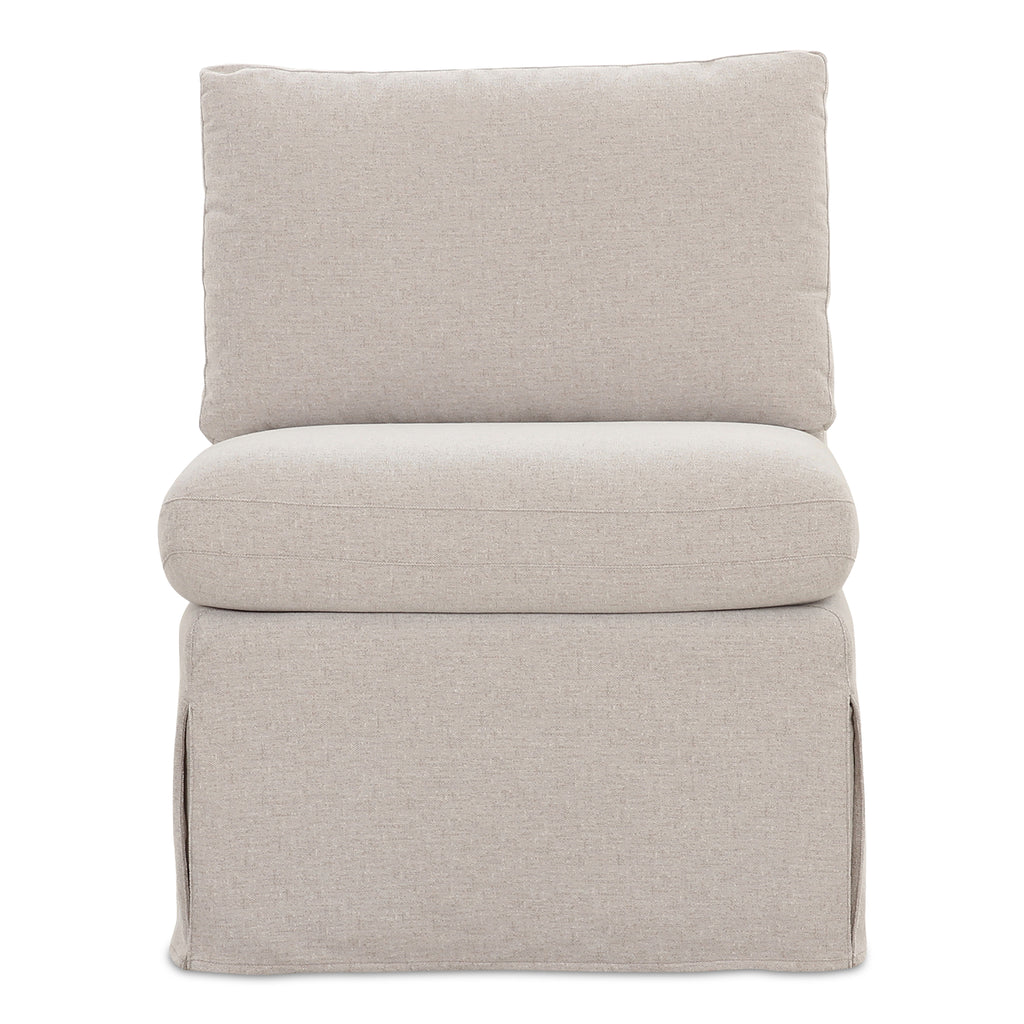 Fable Slipcover Dining Slipper Chair Beige