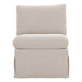 Fable Slipcover Dining Slipper Chair Beige
